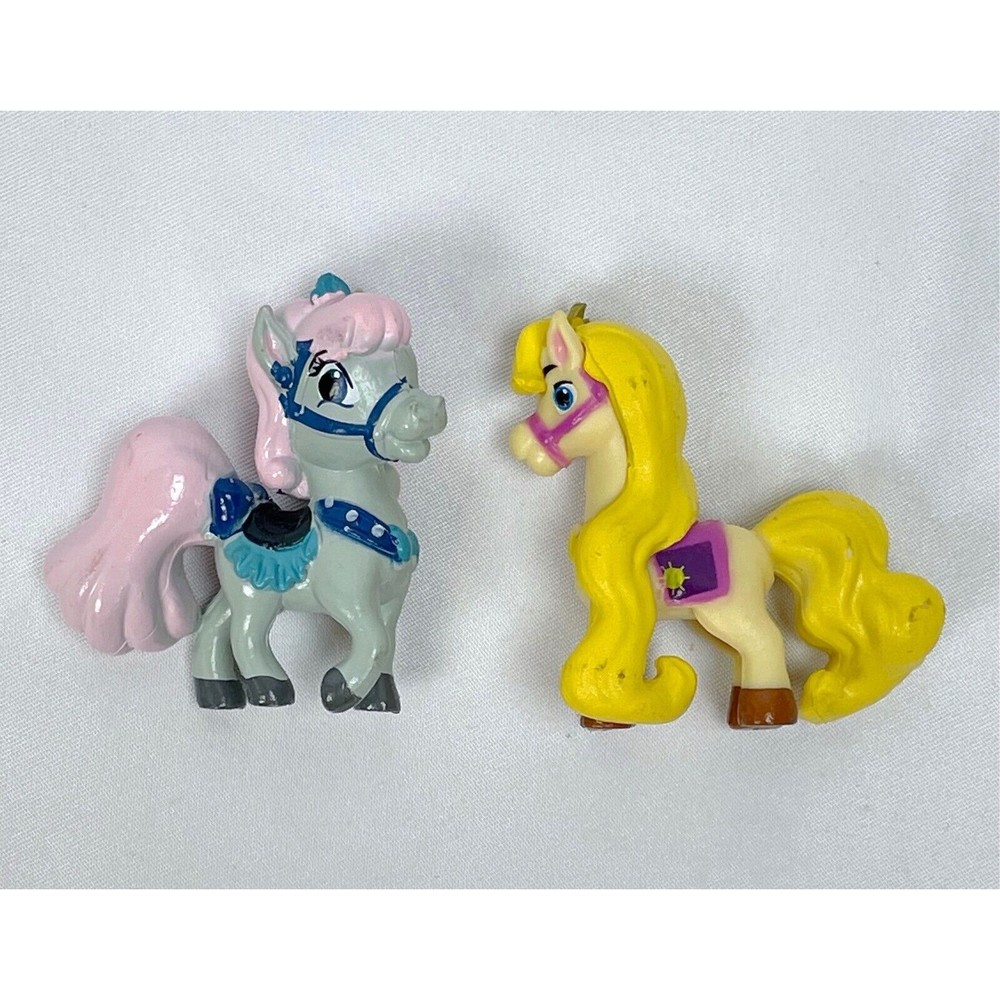 Disney Palace Pets Mini Figures Small Horses Blue Pink Yellow Rapunzel Pony